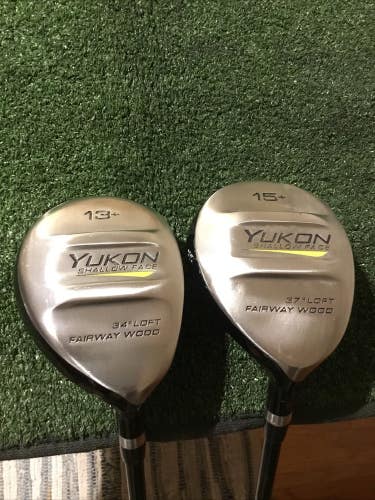 Pinemeadow Golf Yukon Woods Set (13+ Wood & 15+ Wood) Regular 78 Graphite Shafts