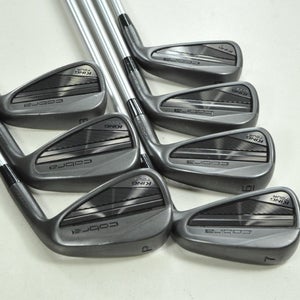 Cobra King Tour Black 2025 4-PW Iron Set X-Stiff RH KBS C-Taper Steel # 203497