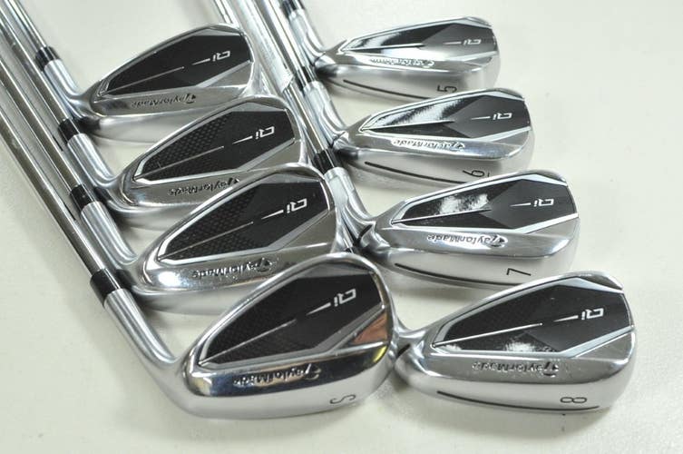 TaylorMade Qi 5-PW,AW,SW Iron Set Stiff Flex Right KBS MAX MT 85g Steel # 207045
