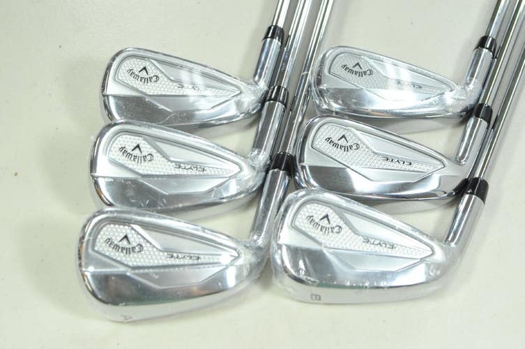 LEFT HANDED Callaway Elyte 6-PW,AW Iron Set Stiff Flex Vector 90g Steel # 201809