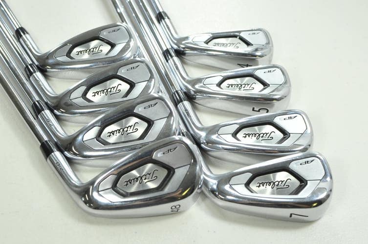 Titleist 718 AP3 4-PW,48* Iron Set X-Stiff RH AMT Tour White X100 Steel # 203993