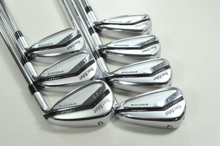 Tour Edge Exotics C723 4-PW Iron Set Regular Flex Right MPH 95g Steel # 204034