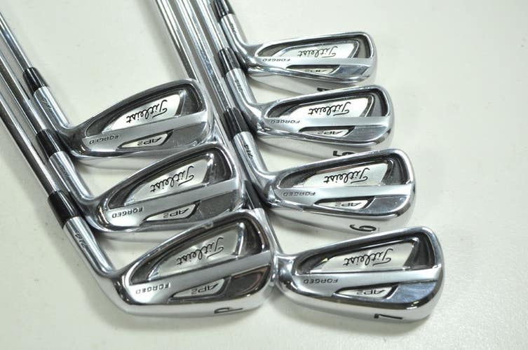 Titleist 714 AP2 4-PW Iron Set X-Stiff Flex Right NS Pro Modus3 Steel # 203996