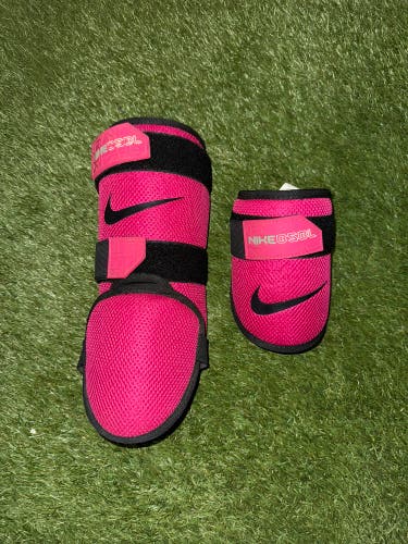 Pink Nike Elbow & Leg Guard Baseball Batters Protection