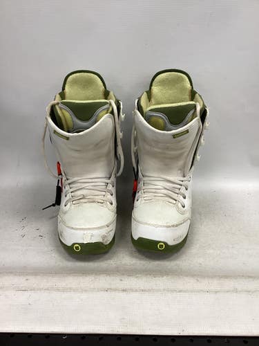 Used Burton SAPPHIRE Womens Snowboard Boots White Senior 9.5 11851-S000041478