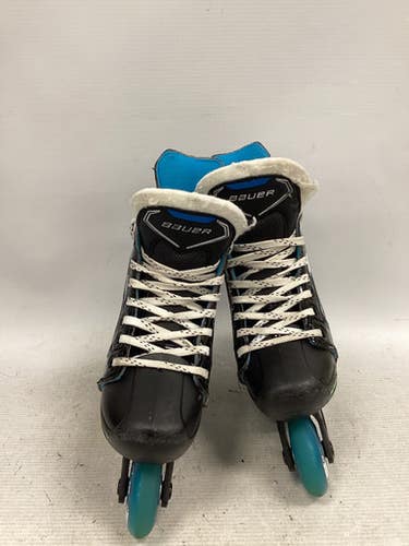 Used Bauer XLP ADJ Roller Hockey Skates Black Adjustable 11851-S000041492