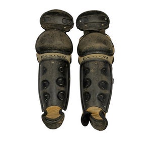 Used Easton BLACK MAGIC Catchers Leg Guards Black Junior 11406-S000108252