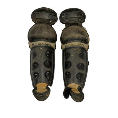 Used Easton BLACK MAGIC Catchers Leg Guards Black Junior 11406-S000108252