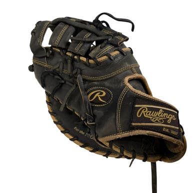 Used Rawlings HEART OF THE HIDE BB/SB First Base LH Throw Black 13" 11406-S000108261