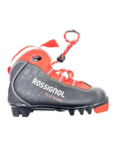 Used Rossignol Boys NNN XC Ski Boots Black YT-13 11860-S000302659