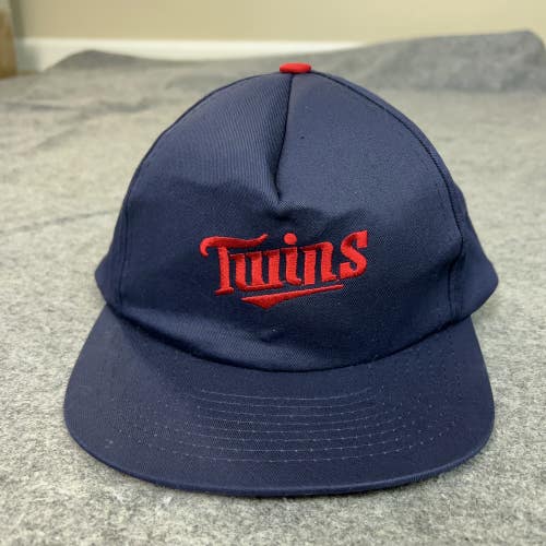 Vintage Minnesota Twins Hat Cap Snap Back Navy Red MLB Baseball Mens 90s Sports