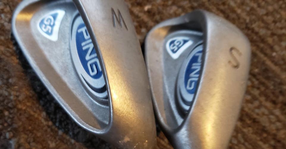 PING G-5 WEDGE & SW SET CAVITY BACK GOLF CLUBS PING AWT SR STEEL VERY NICE