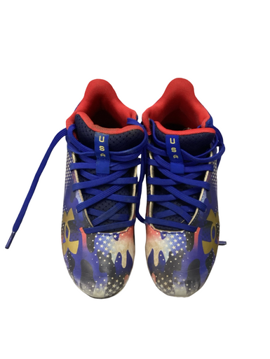 Used Under Armour Jr FB Cleats Royal Blue Junior 01.5 11613-S000174274