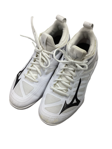 Used Mizuno WAVE DIMENSION VB Shoes Adult White Senior 7 11613-S000174257