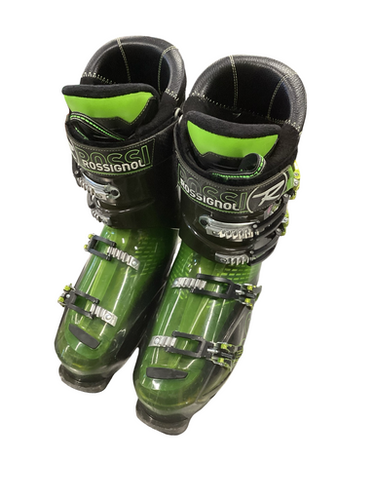 Used Rossignol ALIAS 100 Mens DH Ski Boot Green 305 MP - M12.5 11613-S000174254
