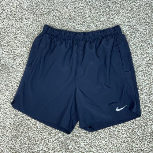 Nike Shorts Mens Medium Tall Blue Dri-FIT Running Training Lined Athletic Gym