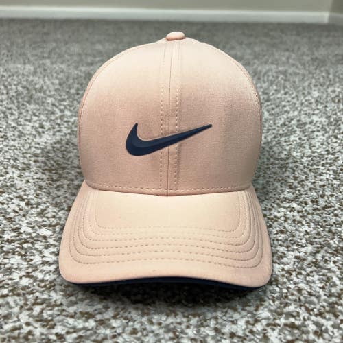 Nike Golf Hat Cap Flex Mens Small Pink Classic99 Dri-FIT ADV Swoosh Vented Logo