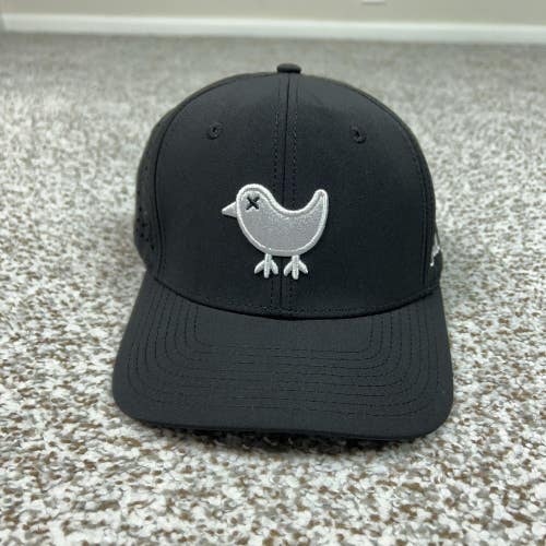 Bad Birdie Hat Cap Snap Back Mens One Size Black Bird Logo Golf Athletic Outdoor