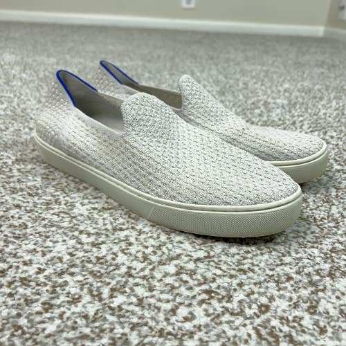 Rothys Shoes Womens Size 10.5 Gray Knit Slip On Comfort Lightweight Sneakers