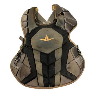 Used All-Star CPCC40PRO Catchers Chest Protector Grey Adult 11730-S000068666