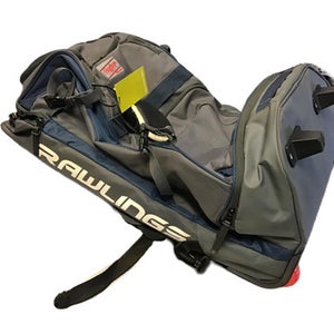 Used Rawlings BB/SB Player Wheeled Bag Navy Blue 11730-S000068661