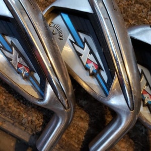 SET 3 CALLAWAY XR CAVITY BACK GOLF IRONS 6 7 9 REG FLEX STEEL VERY NICE
