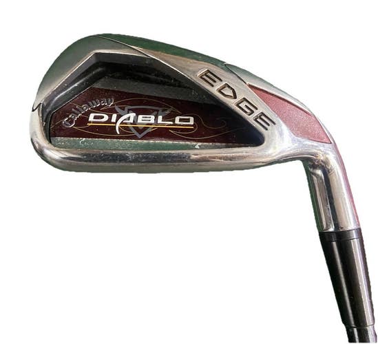 Callaway Diablo Edge 6 Iron RH 75g Mid Kick Regular Graphite 37" Nice Grip Demo