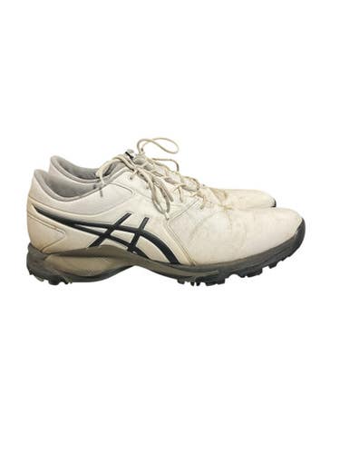 Used Asics Mens Golf Shoes White Senior 11.5 11834-S000044095