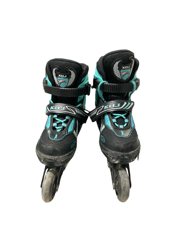Used KDJ ROLLER BLADES Junior Rec Fitness Skates Black Adjustable 11834-S000044079