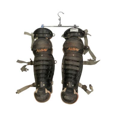 Used All-Star Catchers Leg Guards Black Youth 11859-S000027442