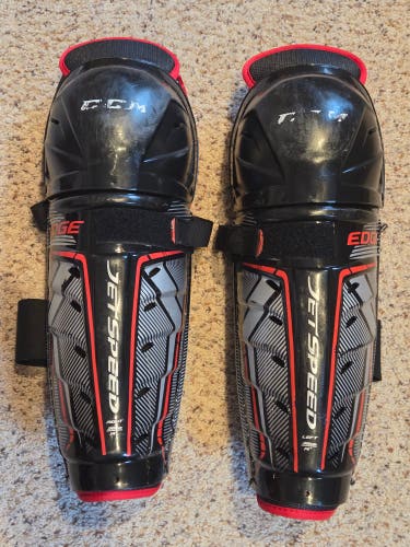 Senior CCM JetSpeed Edge 14" Shin Pads (Used)