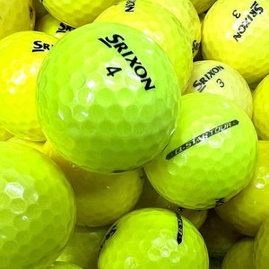 4 Dozen Yellow Srixon Q-Star Premium AAA Used Golf Balls