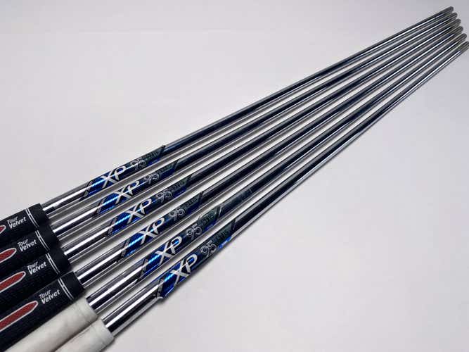 True Temper XP 95 ST15 S300 Stiff Iron Set Shafts 34.25''-36.75''- Pull 0.370