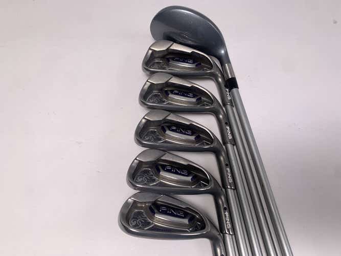 Ping Serene Hybrid Iron Set 6 HY 7-PW+SW Black Dot ULT 210 Lite Ladies RH