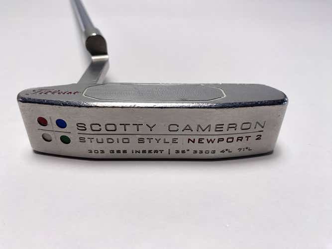 Scotty Cameron Studio Style Newport 2 Putter 35" Superstroke Pistol Tour Mens LH