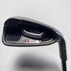 Ping G20 Single 7 Iron Green Dot 2* Up CFS Stiff Steel Mens RH Midsize Grip
