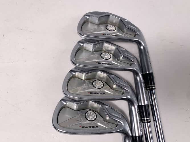 TaylorMade Burner Forged 2009 Iron Set 6-9 NS Pro 950 GH Stiff Steel Mens RH
