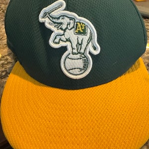 Green Men's 7 1/2 New Era Hat (Used)