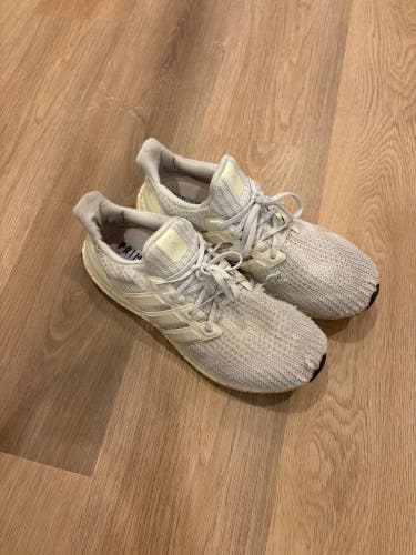 White Men's Size M 11.0 (W 12.0) Adult Adidas Ultraboost Shoes (Used)