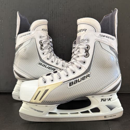 Bauer Supreme One.6 LE White Hockey Skates Regular Width Size 9.5