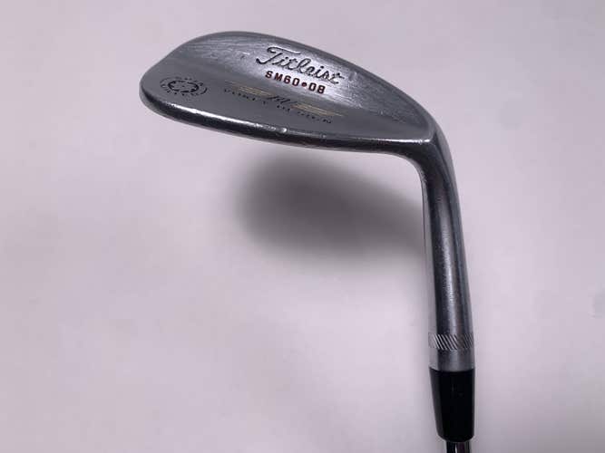 Titleist Vokey Spin Milled CC Chrome Lob Wedge LW 60* Wedge Steel Mens RH