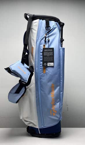 Taylormade Flex Tech Stand Bag Light Blue/White 4-Way Divide Strap Golf Bag NEW
