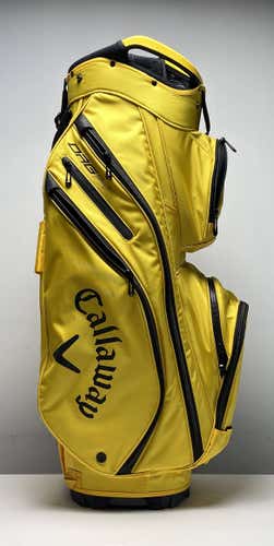 Callaway ORG 14 Cart Bag Yellow 14-Way Divide Single Strap Golf Bag NEW