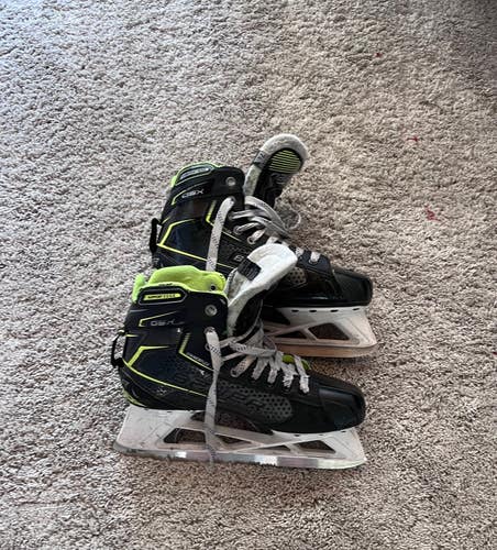 Bauer GSX Hockey Goalie Skates Extra Wide Width 7.5 (Used)