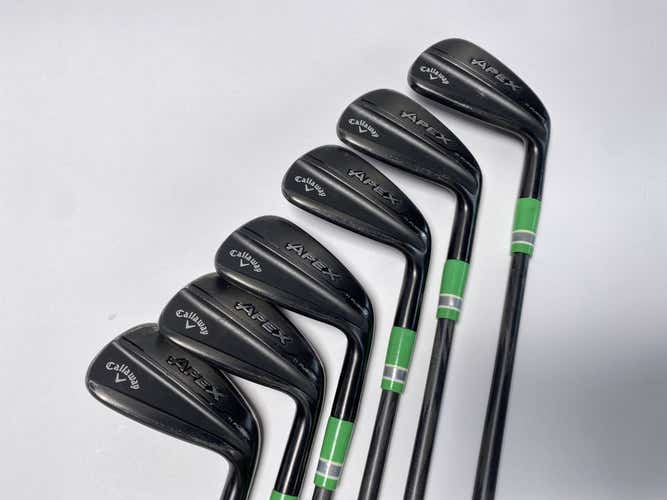 Callaway Apex TI Fusion Iron Set 6-PW+AW Baddazz 65g Regular Graphite Mens RH