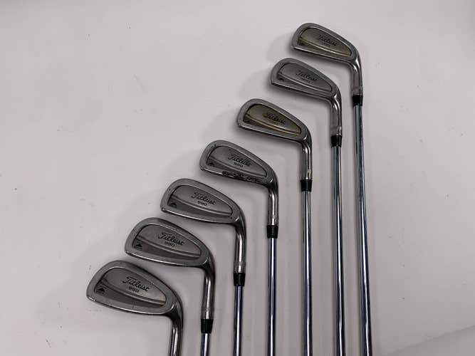 Titleist DCI 990 Iron Set 4-PW FCM Rifle 6.0 Stiff Steel Mens RH