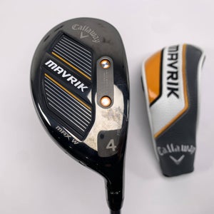 Callaway Mavrik Max Womens 4 Hybrid 24* Fujikura Vista Pro 60 60g Stiff RH HC