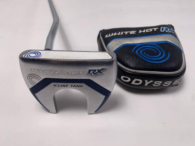 Odyssey White Hot RX V-Line Fang Putter 34.5" SuperStroke Pistol GT 1.0 LH W/HC