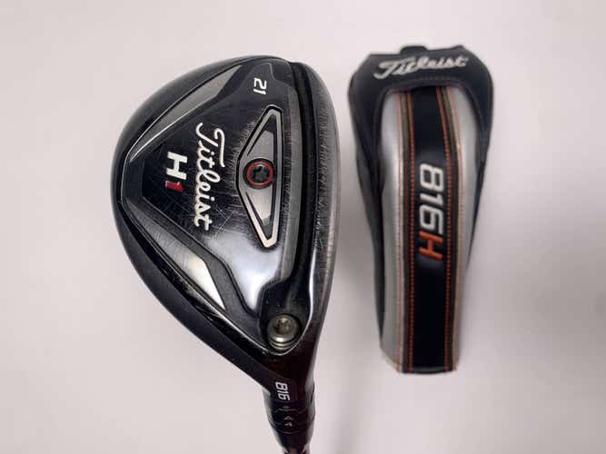 Titleist 816 H1 3 Hybrid 21* Aldila Rogue max 85g Extra Stiff Graphite RH HC