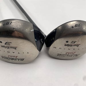 Tour Edge Bazooka Jmax Carbon 3 & 5 Fairway Wood Set 15* 19* Fujikura Mens RH